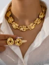 Elegant and Versatile Summer Luxury High-End Women’s Metal Jewelry Set