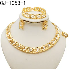 Dubai Luxury Big Necklace For Women Gold Plated Jewelry Set Original Earrings Ring Bracelet Wedding Costumes Jewellery gift 35 kf S8dfd3bd849654c638ae742ade9894027T